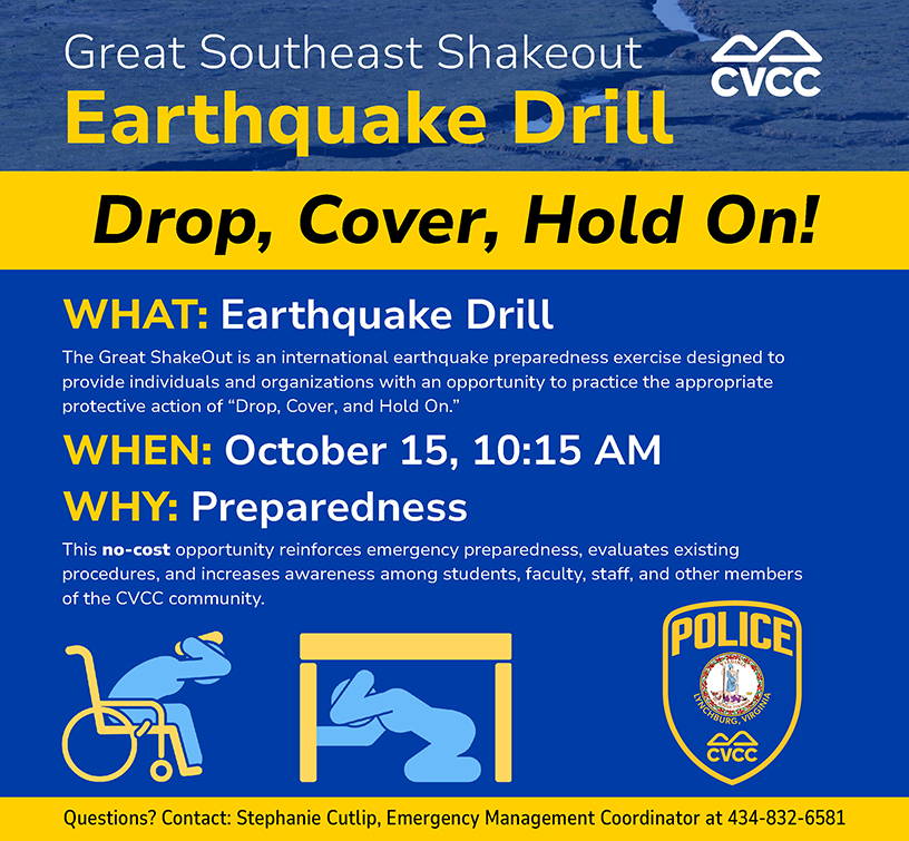 Earthquake Drill Flyer
