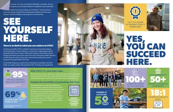 Screenshot of the CVCC Viewbook